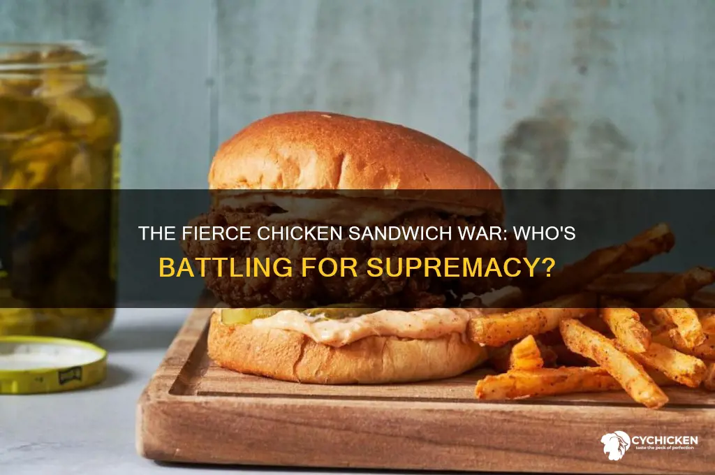 who is in the chicken sandwich war