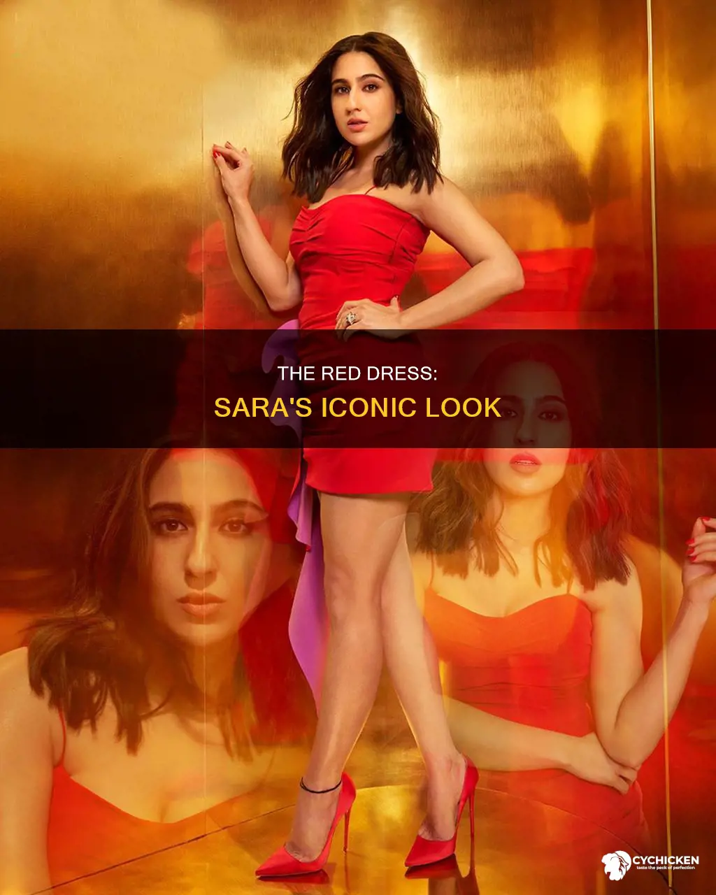 who is sara the hot chick in the red dress