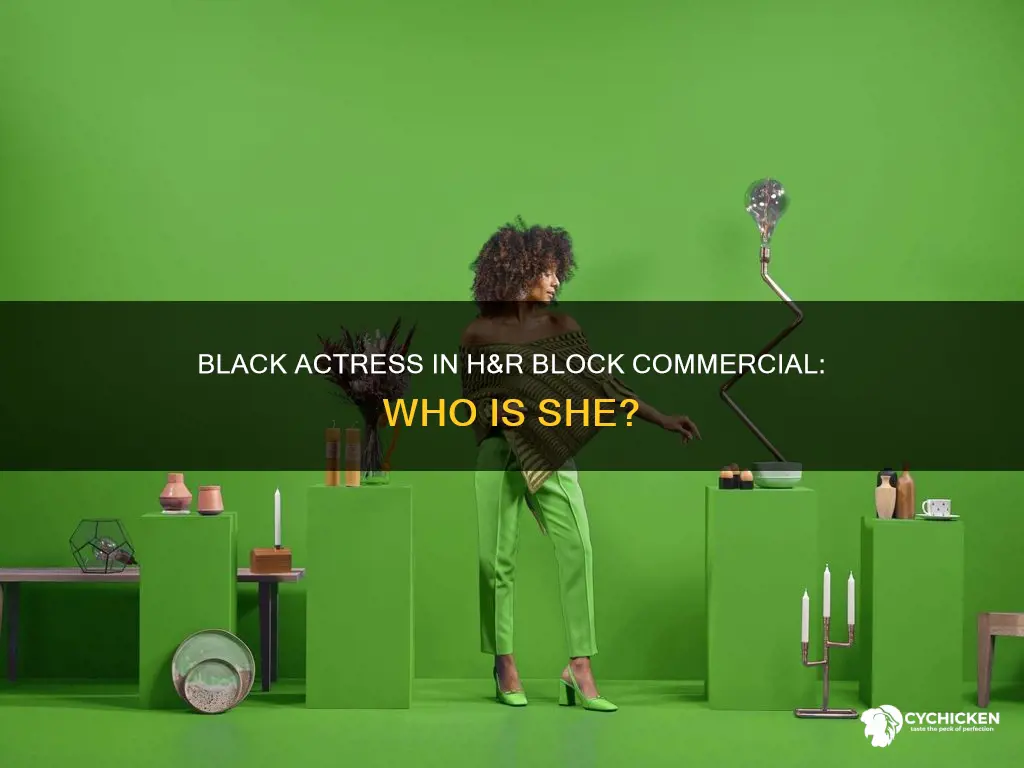 who is the black chick in the h&r block commercial