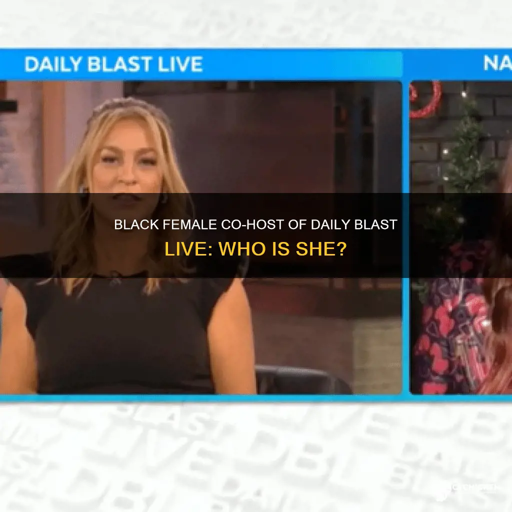 who is the black chick on daily blast live