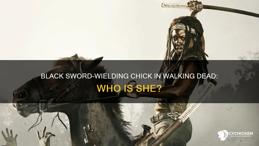 who is the black sword chick in walking dead