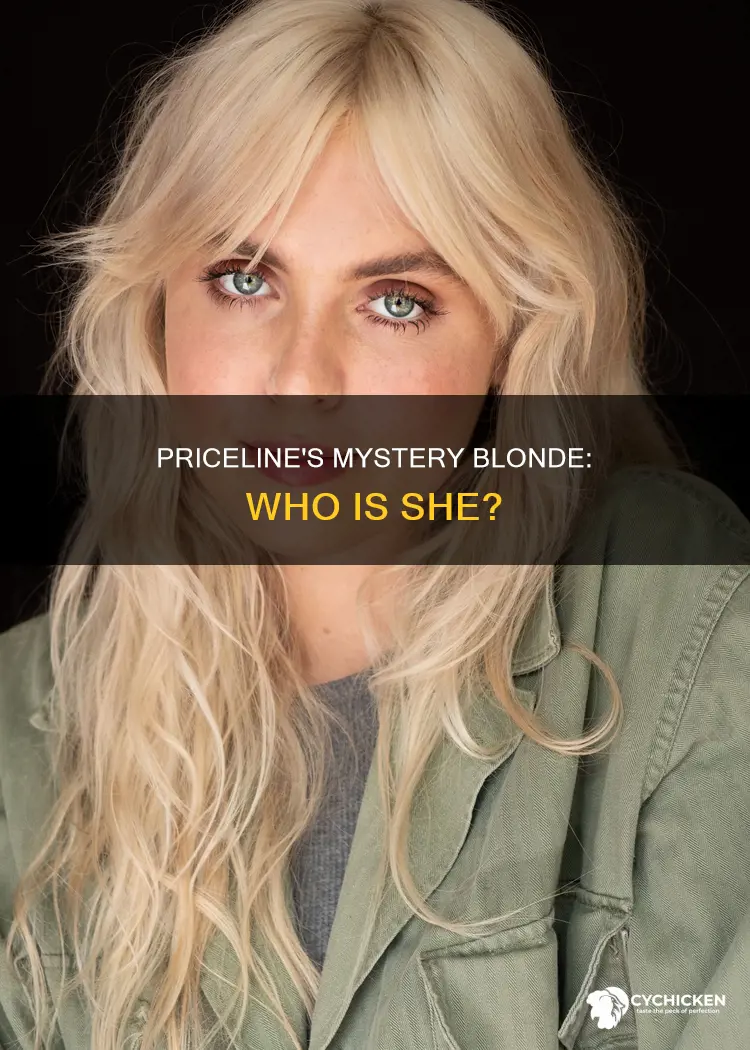 who is the blond chick on the pricline commercial