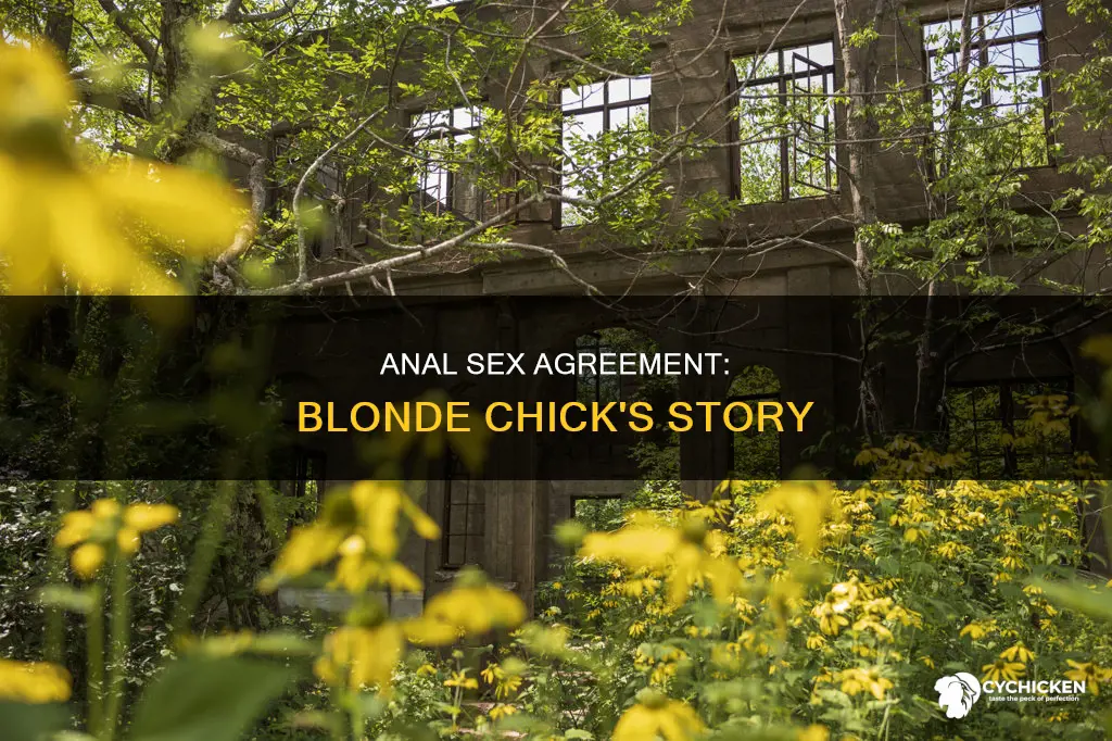who is the blonde chick agrees to have anal sex