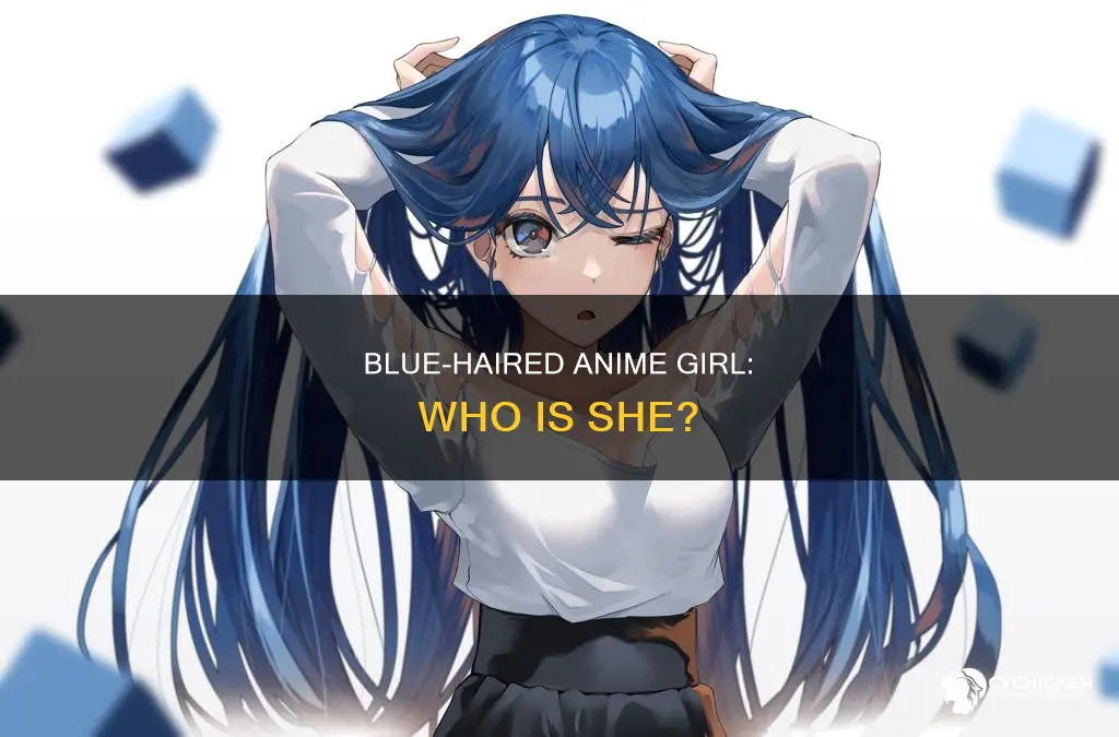 who is the blue haried useless chick in anime meems