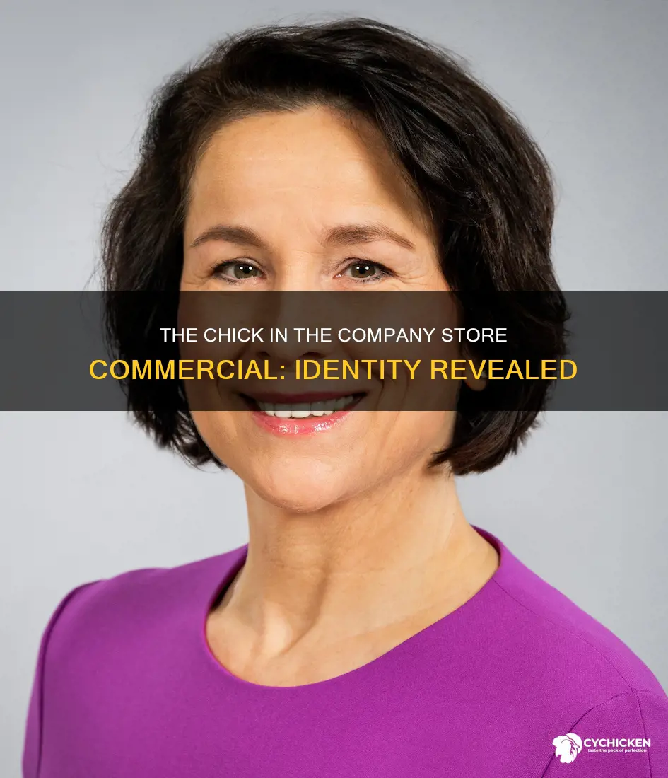 who is the chick in the company store commercial