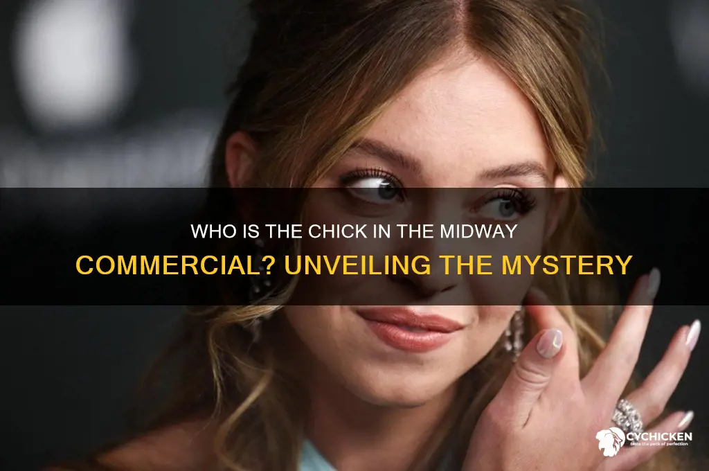 who is the chick in the midway commercial