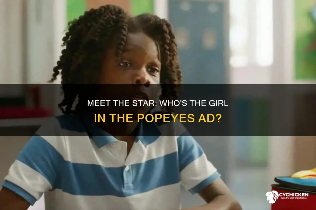 who is the girl in the popeyes chicken sandwich commercial
