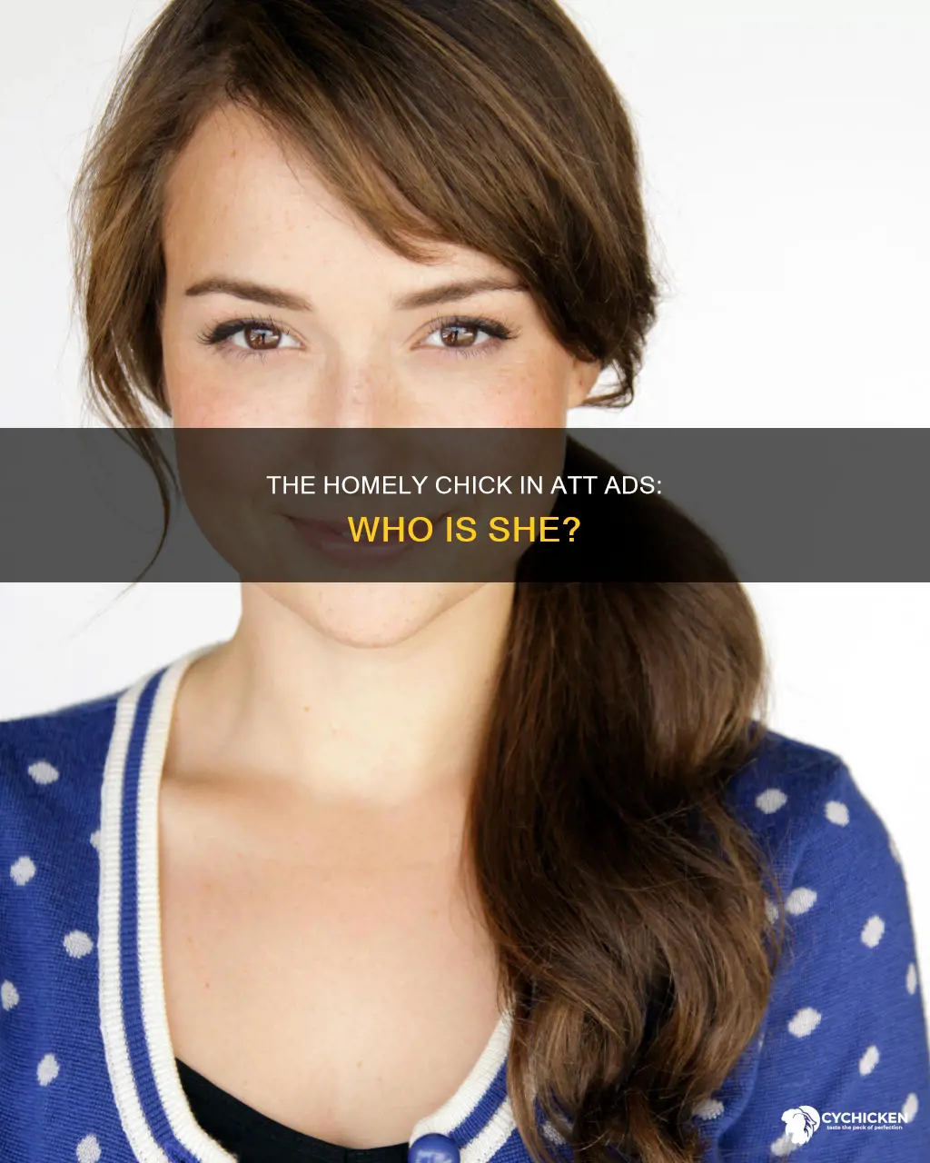 who is the homely chick in the new att commericals