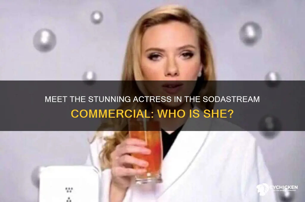 who is the hot chick in sodastream commercial