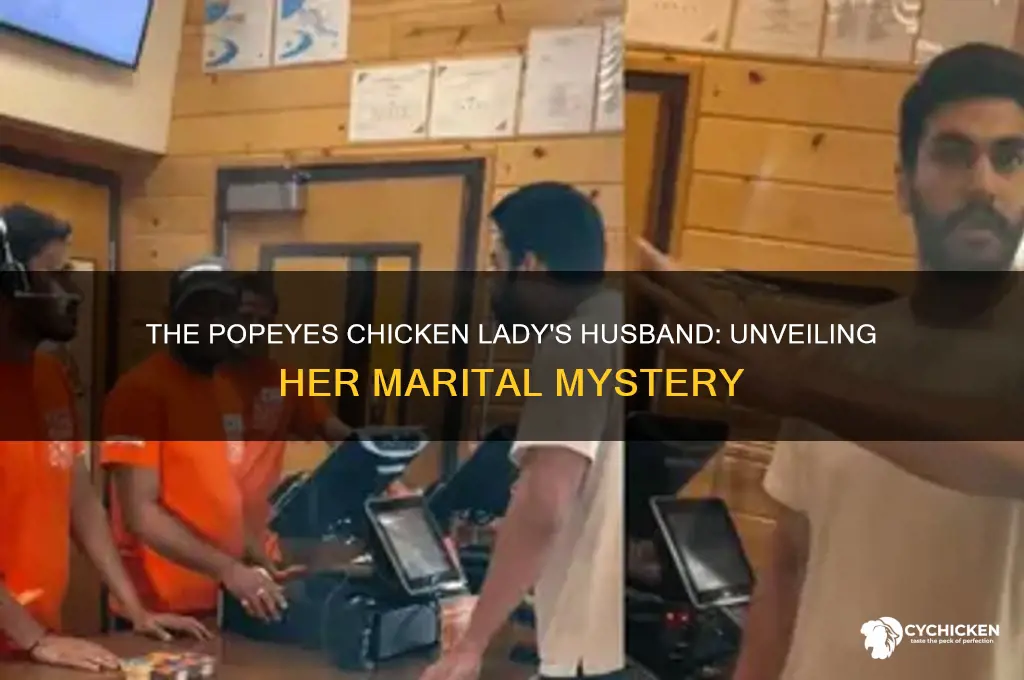 who is the popeyes chicken lady married to