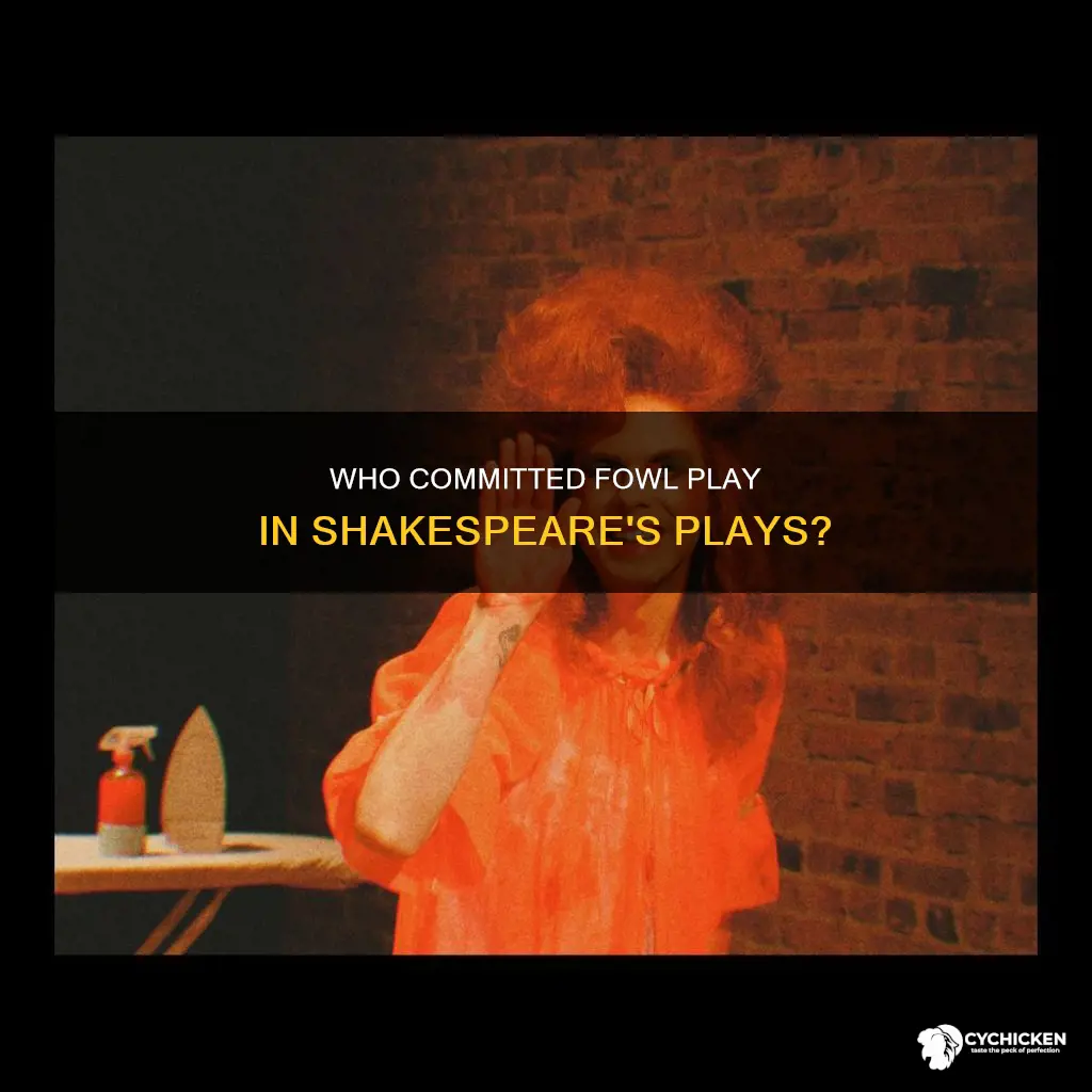 who killed a chicken in one of shakespear play