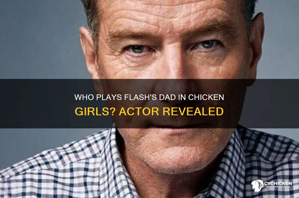 who plays flashs dad in the chicken girls