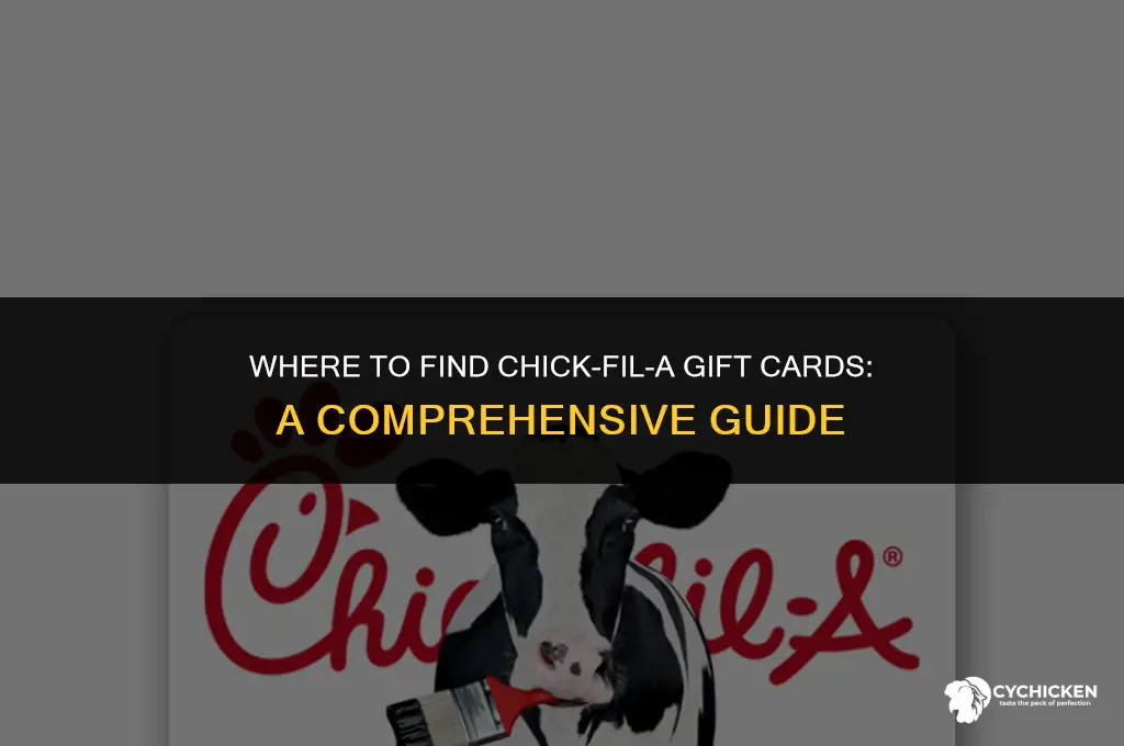 who sales chick fil a gift cards