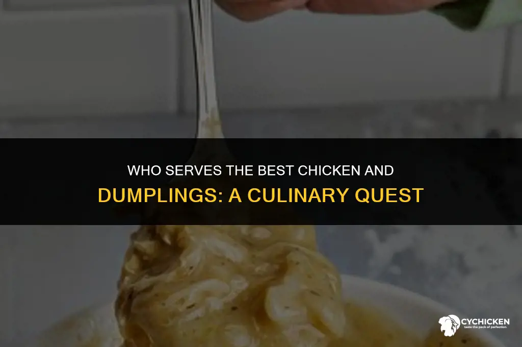 who serves chicken and dumplings