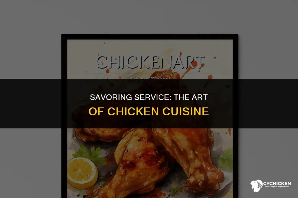 who serves food is chicken