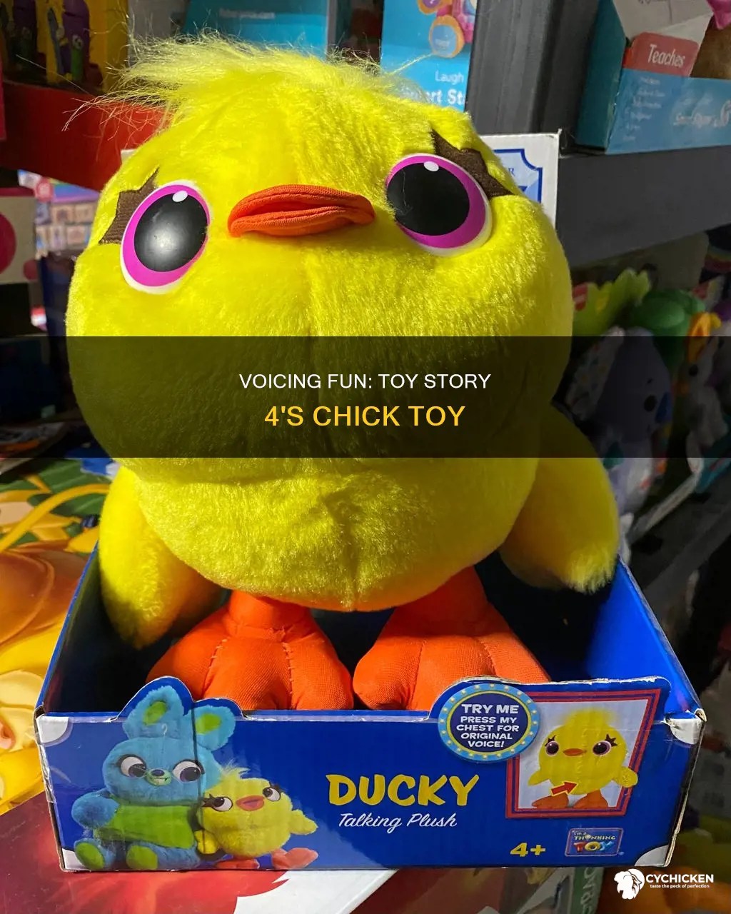 who voices the chick toy in toy story 4