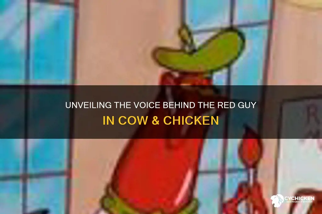 who voices the red guy in cow & chicken