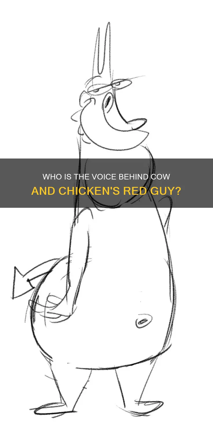 who voices the red guy in cow and chicken