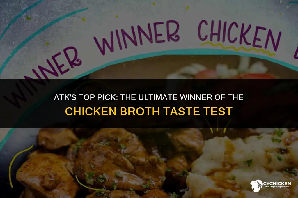 who was the winner of atk chicken broth taste atk