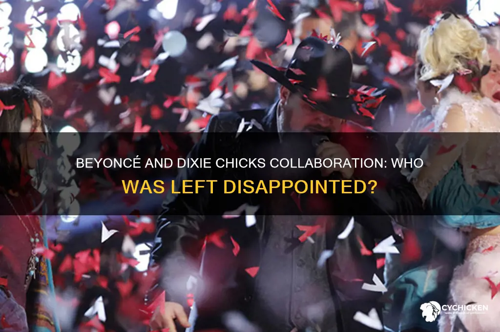 who was upset about beyonce and dixie chicks