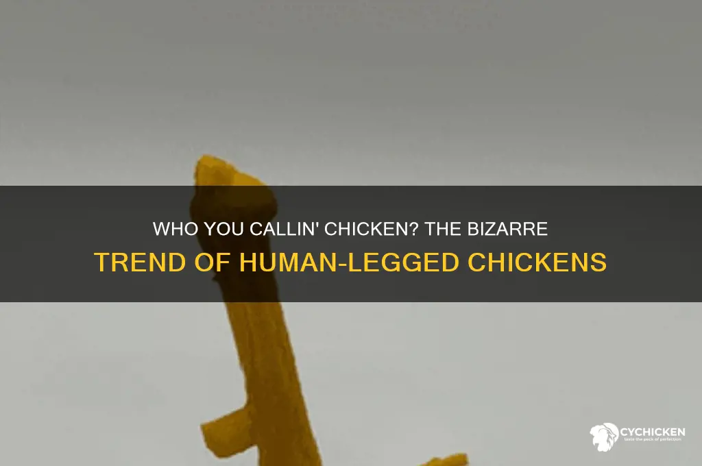 who you callin chicken chicken with human legs