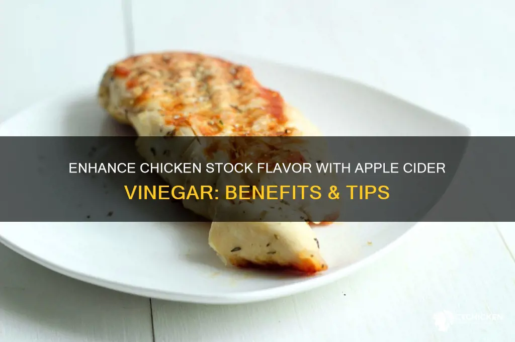 why add apple cider vinegar to chicken stock