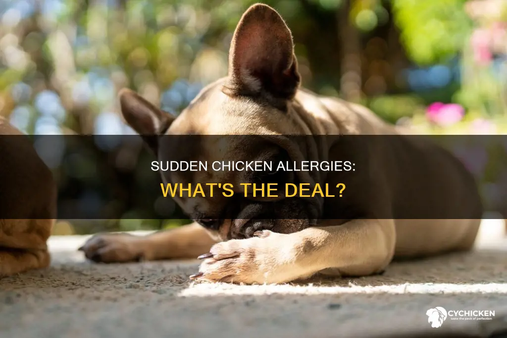 why am i allergic to chicken all of a sudden
