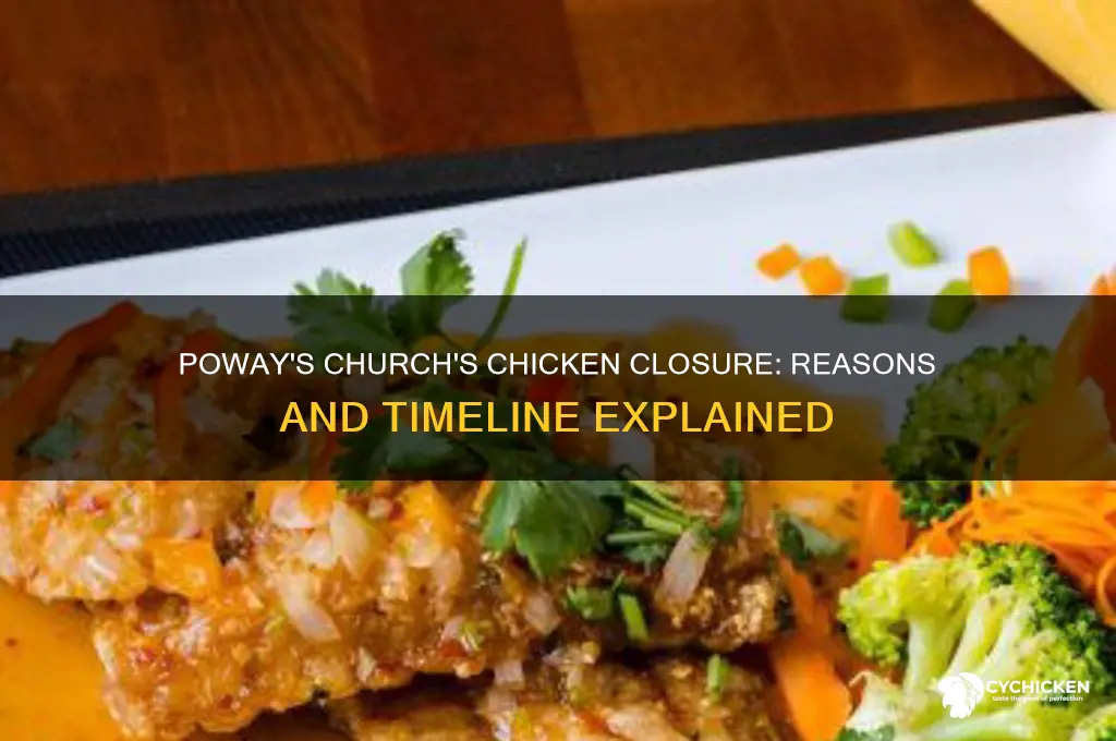why and when did churchs chicken poway close