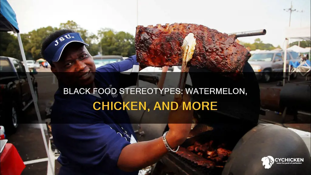 why are black people associated with water millon and chicken