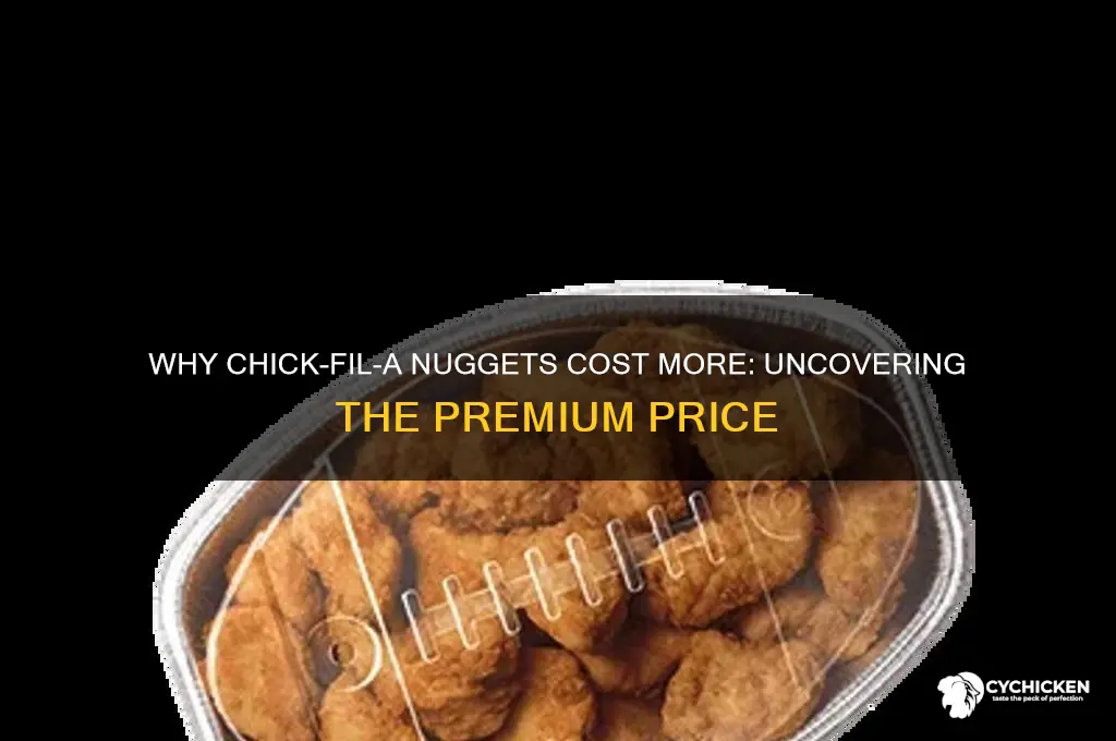 why are chick fil a nuggets so expensive