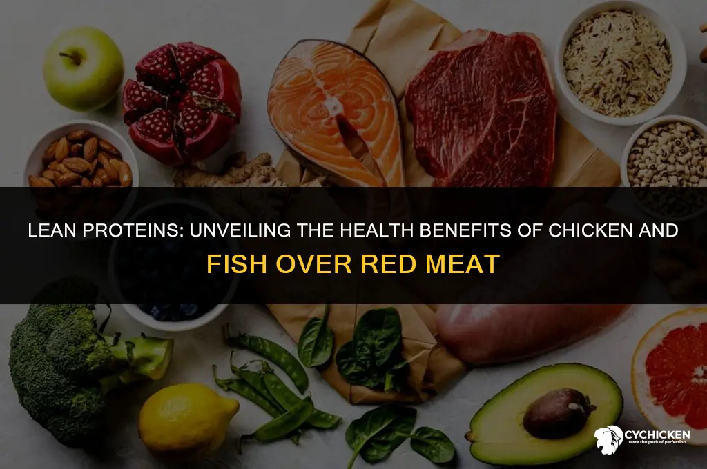 why are chicken and fish healthier than red mead