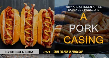 Chicken Apple Sausages: Pork Casing Adds Flavor