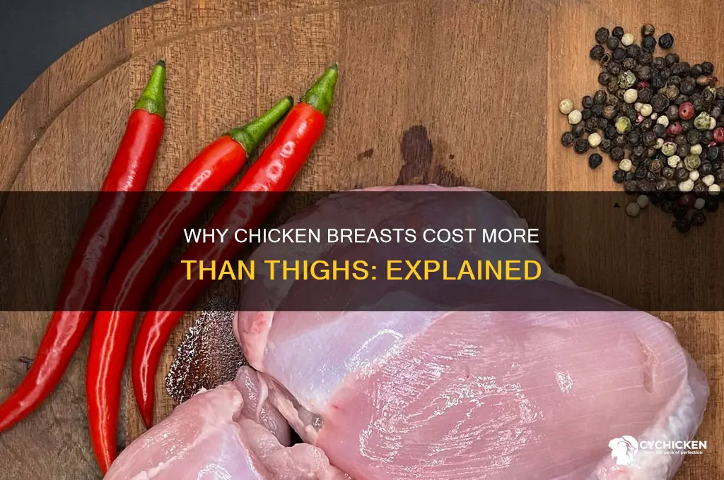 why are chicken breasts more expensive than thighs