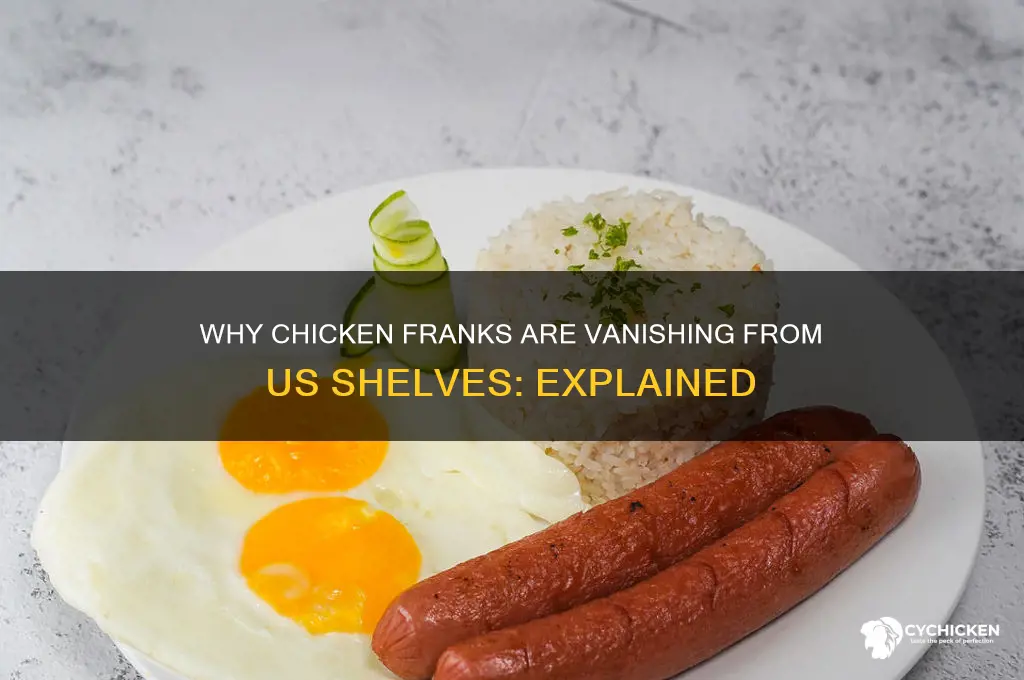 why are chicken franks scarce in the us