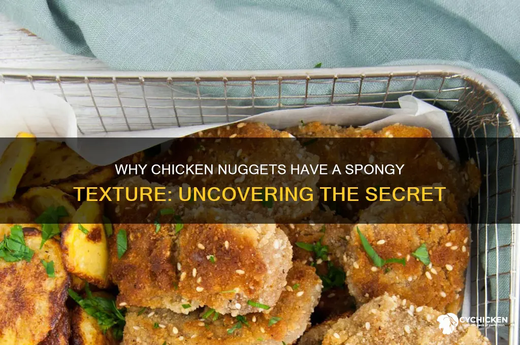 why are chicken nuggets spongy