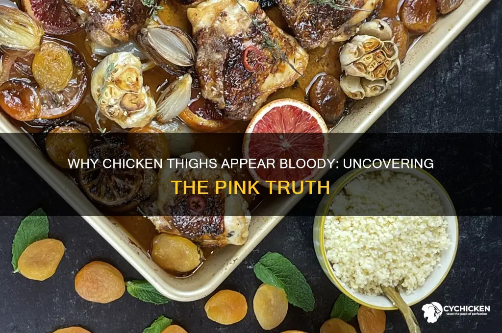 why are chicken thighs bloody