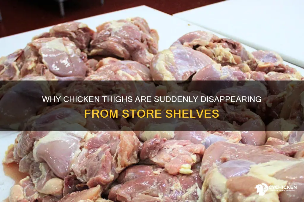 why are chicken thighs hard to find