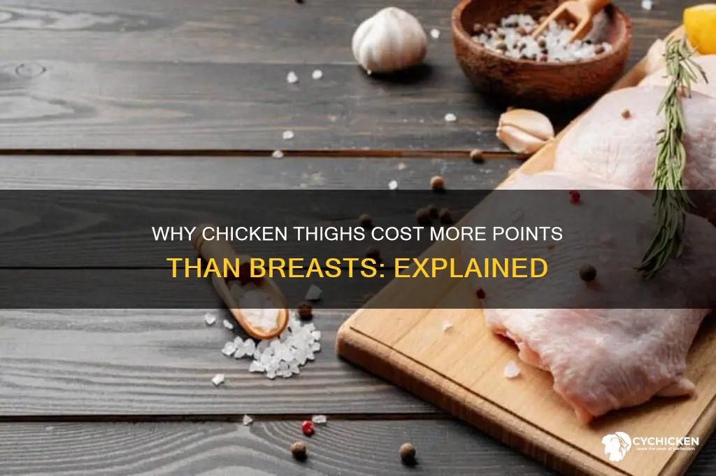 why are chicken thighs more points than breasts