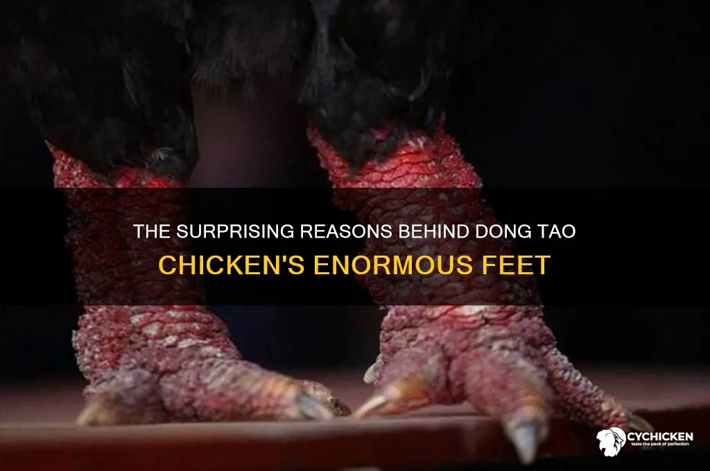 why are dong tao chicken feet so big