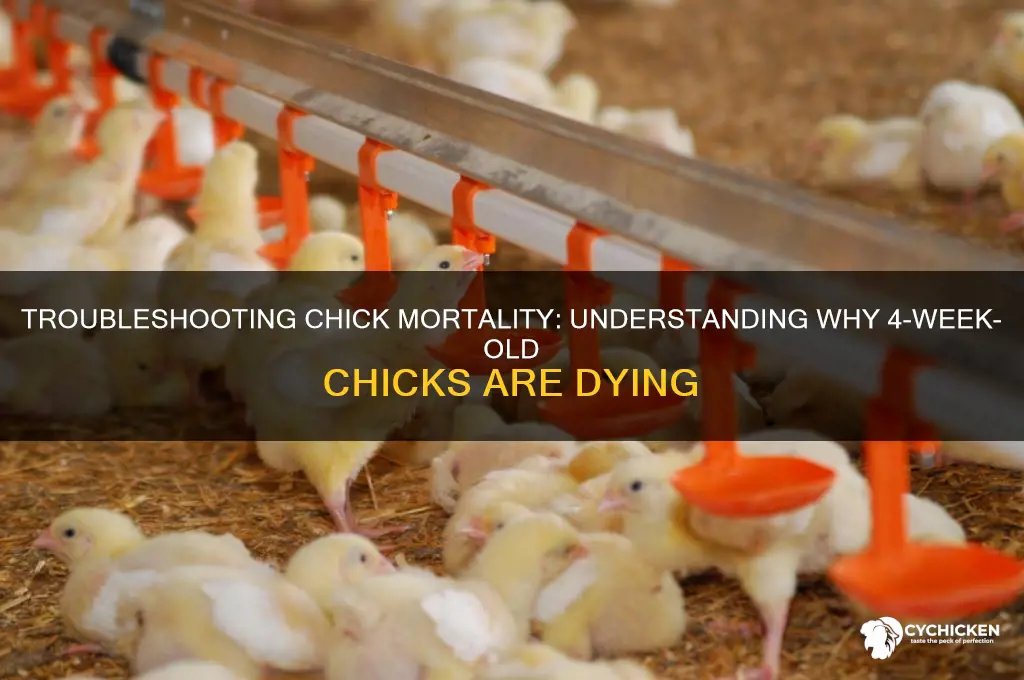 why are my 4 week old chicks dying
