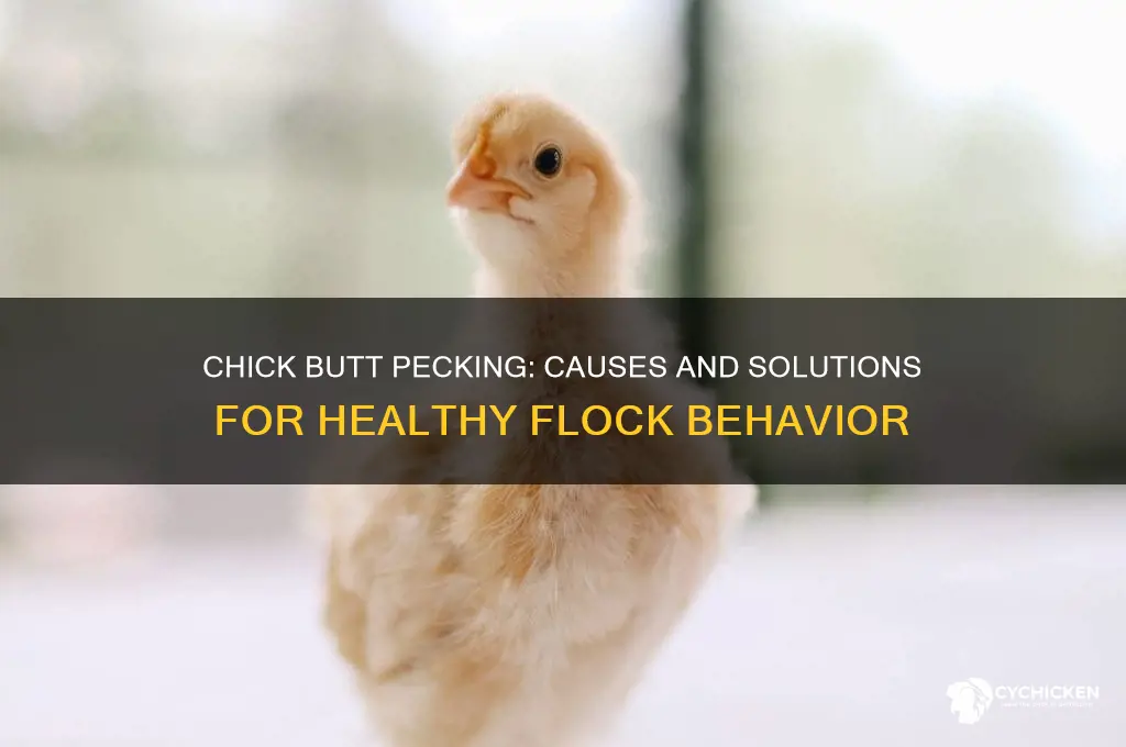 why are my chicks pecking each others butts