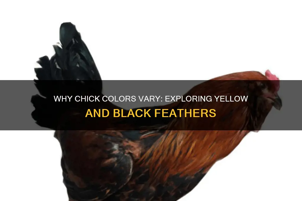 why are some chicks yellow and some black