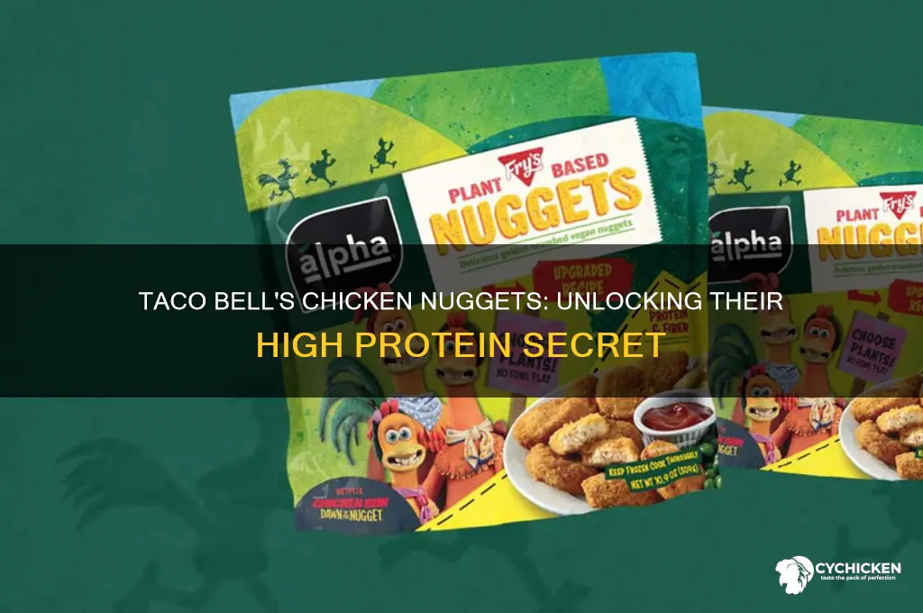 why are taco bell chicken nuggets so high in protein