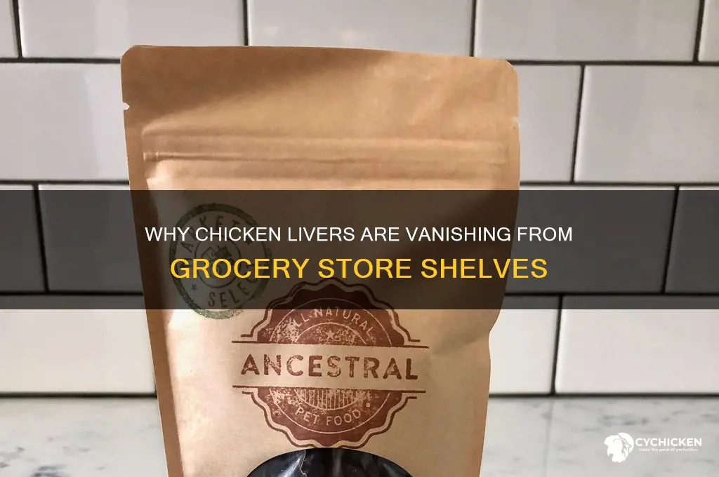 why are there no chicken livers in stores