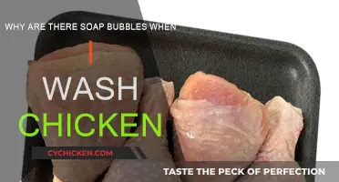 Washing Chicken Creates Soap Bubbles: Why?