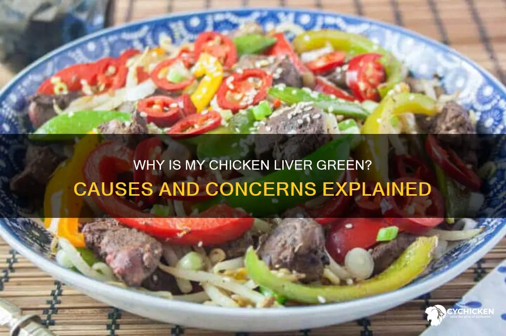 why are why is my chicken liver green