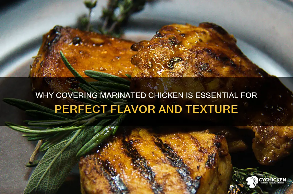 why are you supposed to cover marianted chicken