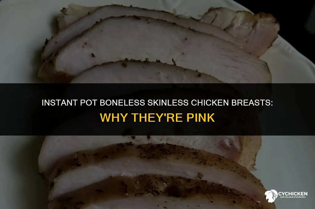 why boneless skinless chicken breasts pink intant pot