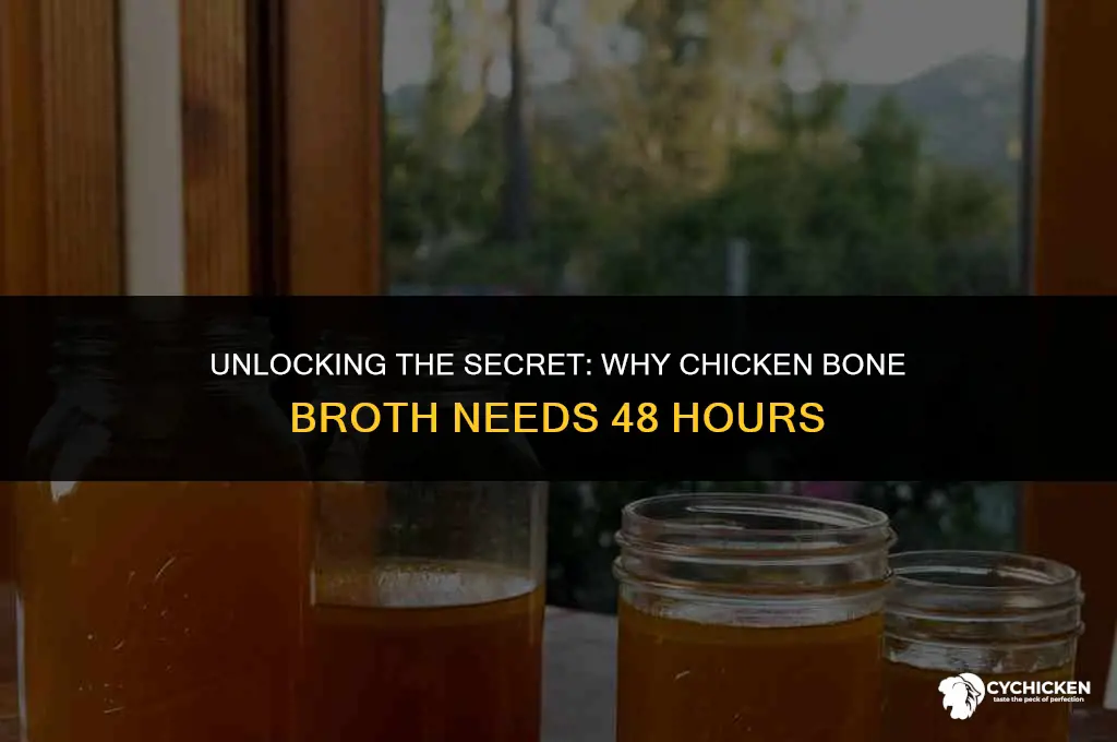 why cant chicken bone broth 48 hours