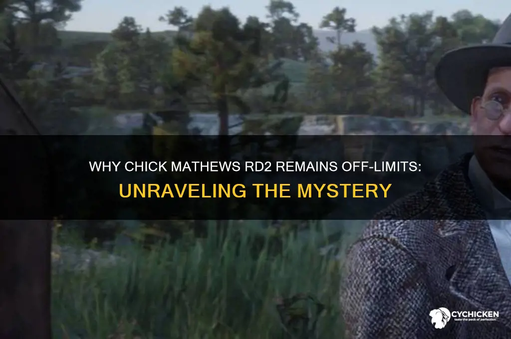 why cant i go to chick mathews rd2